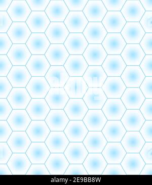 Seamless pattern of the abstract hexagonal gradient elements Stock Vector