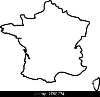 France Solid Black Outline Border Map Of Country Area Simple Flat France Solid Black Outline Border Map Of Country Area Simple Flat Vector Illustration 2e9bc74 