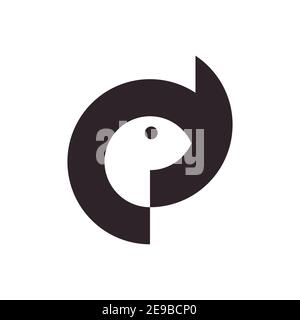 Vector dog in shifted shape style. Digital art Stock Vector