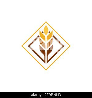 Agriculture wheat vector icon design Stock Vector