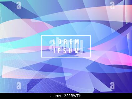 Geometric background bright colors and dynamic shape compositions. Dynamic shapes composition. Vector illustrations. Stock Vector