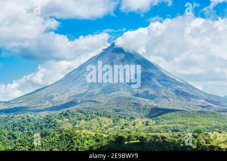 Arenal volcano, La Fortuna, Alajuela Province, Costa Rica Stock Photo
