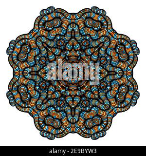 Vintage decorative elements with oriental pattern. Yoga template. Mandalas. Islam, Arabic Indian turkish and pakistan culture. Vector illustration. Stock Vector