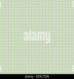 Vector seersucker chequered seamless pattern background. Classic preppy shirting check with prominent vertical ticking stripe. Pastel green lilac Stock Vector