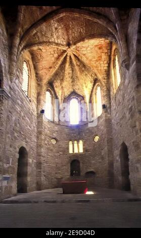 Our Lady of the Castle (Panagia tou Kastrou) (Virgin of the Fort) The Byzantine Art Museumn, Rhodes Old Town, Greece Stock Photo