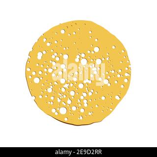 pancake Vector illustration isolated on white background. Round flapjack. Pancake week. fritter. Stock Vector
