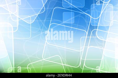 Abstract wide technology background with hexagons and gear wheels. Hi-tech circuit board illustration. Stock Photo