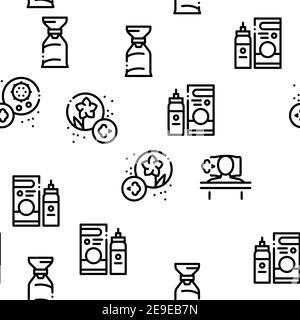 Asthma Sick Allergen Seamless Pattern Vector Stock Vector