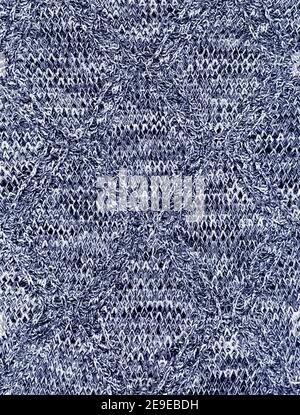 Knitted Fabric Texture. Textile texture off grey melange background. Detailed warm yarn background.Natural woolen fabric, sweater fragment.Melange str Stock Photo