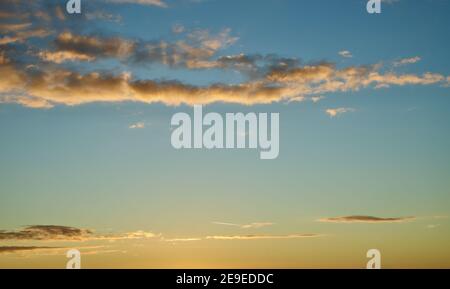 cloud mood during winter in the afternoon Stock Photo