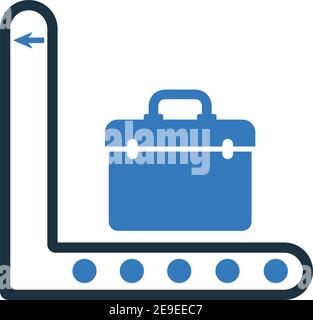 Baggage, transport conveyor icon. Well organized and editable Vector design using in commercial purposes, print media, web or any type of design proje Stock Vector