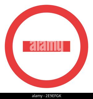 Stop sign, icon blank vector. Red color singe symbol illustration . Stock Vector
