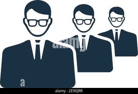 People, auditory, clients icon- Simple vector illustration for graphic and web design or commercial purposes. Stock Vector