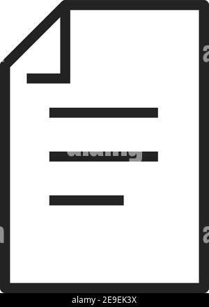 Icon of free document. Checklist, file, document. Paperwork concept vector . Stock Vector