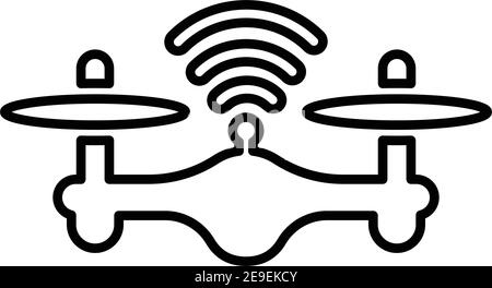 Repeater, antenna, signal, wifi drone icon is use in designing and developing websites, commercial, print media, web or any type of design project. Stock Vector