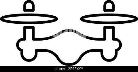Air drone, flying drone icon is use in designing and developing websites, commercial, print media, web or any type of design project. Stock Vector
