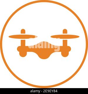 Air drone, flying drone icon is use in designing and developing websites, commercial, print media, web or any type of design project. Stock Vector