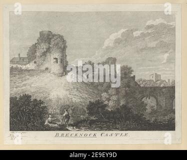 The South East View of Brecknock Castle.  Author  Jones, Thomas 46.21.c. Place of publication: [London] Publisher: [unknown publisher] Date of publication: [1770-1800]  Item type: 1 print Medium: etching and engraving Dimensions: platemark 22.6 x 30.0 cm  Former owner: George III, King of Great Britain, 1738-1820 Stock Photo