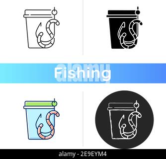 Live bait icon Stock Vector