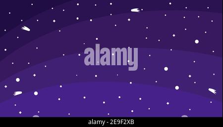 Night sky with stars background vector illustration Stock Vector