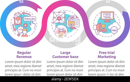 SaaS pluses for developers vector infographic template Stock Vector