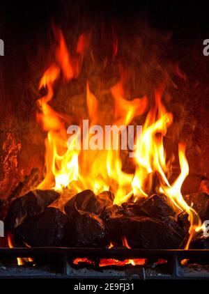 Coal Fires, a thing of the past? Stock Photo