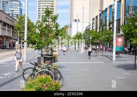 Circular Quay precinct in Sydney city centre, summers day,NSW,Australia Stock Photo