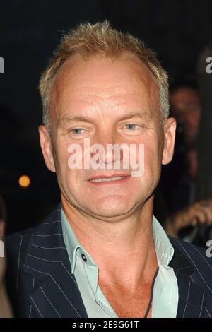Sting attends the First Look Pictures premiere of 'A Guide To Recognizing Your Saints' held at Chelsea West Cinemas on Monday, September 18, 2006 in New York City, New York. Photo by Gregorio Binuya/ABACAPRESS.COM Stock Photo