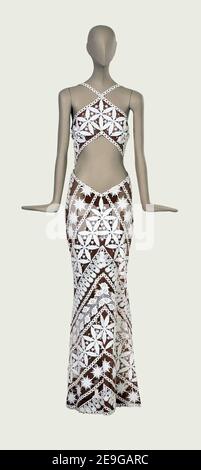 Cher's private collection to be auctioned at Sothebys. A Bob Mackie Designed Lace Gown. Est. $2/3000. Los Angeles, CA, USA, on September 29, 2006. Photo by Lionel Hahn/ABACAPRESS.COM Stock Photo