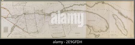 A New Topographical Map of the Province of LOWER CANADA, compiled from all the former as well as the Latest Surveys taken by Order of the Provincial Government  Author  Vondenvelden, William 119.21.1.2 tab. Place of publication: London Publisher: Published by Willm. Vondenvelden No. 20 Cannon Street, Date of publication: Jany 1st 1803.  Item type: 1 map on 3 sheets Medium: joined and laid on linen, a copperplate engraving with original hand colour Dimensions: 60 x 217 cm  Former owner: George III, King of Great Britain, 1738-1820 Stock Photo