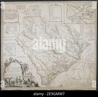 A MAP of the PROVINCE of SOUTH CAROLINA with all the Rivers, Creeks, Bays, Inletts, Islands, INLAND NAVIGATION, Soundings, Time of High Water on the Sea Coast, Roads, Marshes, Ferrys, Bridges, Swamps, Parishes Chur Author  Cook, James 122.64. Place of publication: [London] Publisher: Tho.s Bowen Sculp.t, Date of publication: 1773.  Item type: 1 map on 2 sheets Medium: joined and laid on linen, copperplate engraving, original hand colour in outline Dimensions: 81 x 76 cm  Former owner: George III, King of Great Britain, 1738-1820 Stock Photo