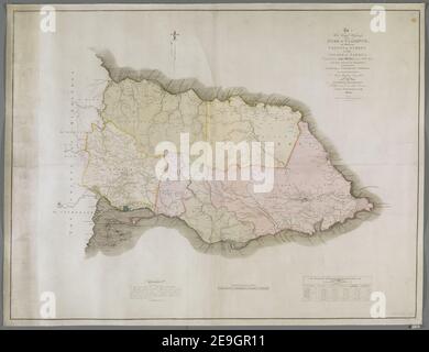 To His Royal Highness THE DUKE OF CLARENCE, This MAP of the COUNTY OF SURREY, IN THE ISLAND OF JAMAICA, Constructed from Actual Surveys, under the Authority of THE HON. HOUSE OF ASSEMBLY By Whom It hath been EXAMI Author  Robertson, James 123.52.d.11 tab.end. Place of publication: London Publisher: Published November. 1. 1804, by James Robertson A.M. late of Jamaica., Date of publication: [1804.]  Item type: 1 map Medium: hand coloured Dimensions: 124 x 164 cm  Former owner: George III, King of Great Britain, 1738-1820 Stock Photo