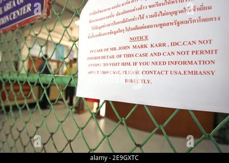 A view of the 'Immigration Detention Center' in Bangkok, Thailand on August 18, 2006. John Mark Karr, the US teacher who confessed the murder of JonBenet Ramsey is detained here, waiting for his extradition to the USA. Photo by Patrick Durand/ABACAPRESS.COM Stock Photo