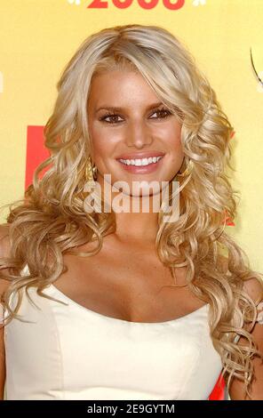 Jessica Simpson attends the 2006 Teen Choice Awards at the Gibson Amphitheater in Universal City. Los Angeles, August 20, 2006. Photo by Lionel Hahn/ABACAPRESS.COM Stock Photo