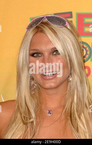 Brooke Hogan poses in the Press Room of the 2006 Teen Choice Awards held at the Gibson Ampitheatre of Universal City in Los Angeles, CA, USA on August 20, 2006. Photo by Lionel Hahn/ABACAPRESS.COM Stock Photo