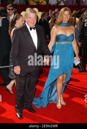 William Shatner and his wife Elizabeth Anderson Martin arrive at the 58th Annual Primetime Emmy Awards held at the Shrine Auditorium in Los Angeles, CA, USA, on August 27, 2006. Photo by Lionel Hahn/ABACAPRESS.COM Stock Photo