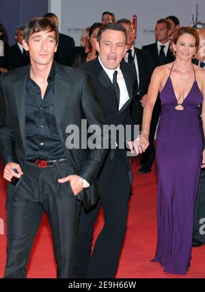 Cast member Adrien Brody poses for pictures during the photocall for 'The Darjeeling  Limited' at the 64th annual Venice Film Festival, in Venice, Italy, on  September 3, 2007. Photo by Nicolas Khayat/ABACAPRESS.COM