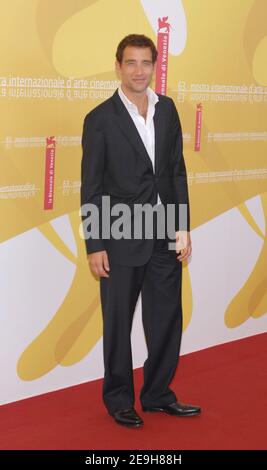 Cast member Clive Owen poses during the photocall for his new flick 'Children of Men' at the 63rd annual Venice Film Festival in Venice, Italy, on September 3, 2006. Photo by Nicolas Khayat/ABACAPRESS.COM Stock Photo