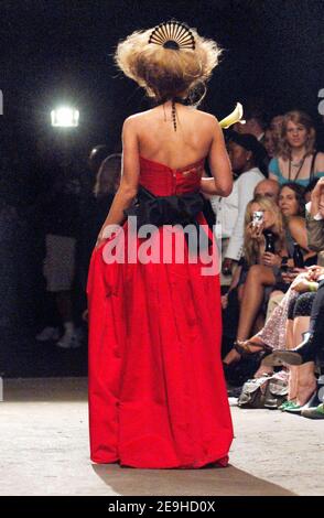 princess polly baby blue dress Carmen Electra Debuts New Back Tattoo in Plunging Red Gown main image 0