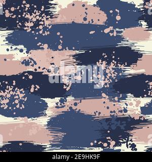 Seamless camouflage pattern. Repeating digital dotted camo military texture background. Abstract modern fabric textile ornament. Vector illustration. Stock Vector
