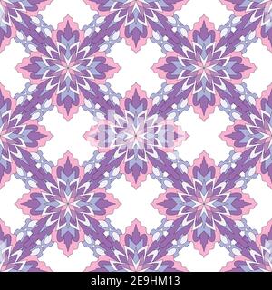 Hand drawn Mandala Seamless Pattern. Arabic, indian, turkish and ottoman culture decoration style. Ethnic ornamental background. Magic vintage Stock Vector