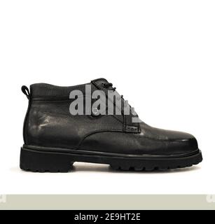 the new hiking boot, isolated Stock Photo