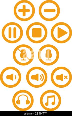 Control options, illustration, vector on white background. Stock Vector