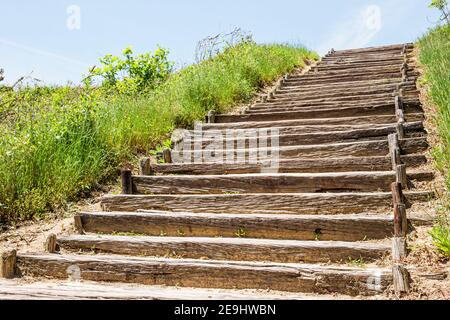 Alabama Moundville Archaeological Park Site,Middle Mississippian Era culture Native American Indian,historical village museum platform mound mounds st Stock Photo