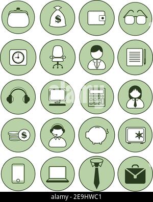 Working class, illustration, vector on white background. Stock Vector