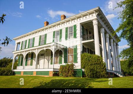 Alabama Montgomery Old Alabama Town restored historical,house home outside exterior front entrance, Stock Photo