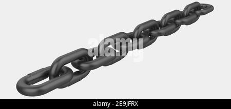 Crane hook close-up scene isolated on background. 3d rendering