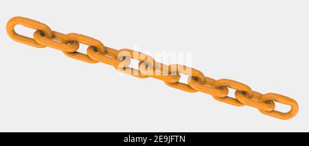 Crane hook close-up scene isolated on background. 3d rendering