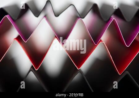 Zig Zag fold paper texture. Zigzag paper abstract background. Macro photography. Stock Photo