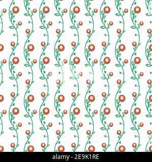 Floral Fine Seamless Vector Pattern Stock Vector